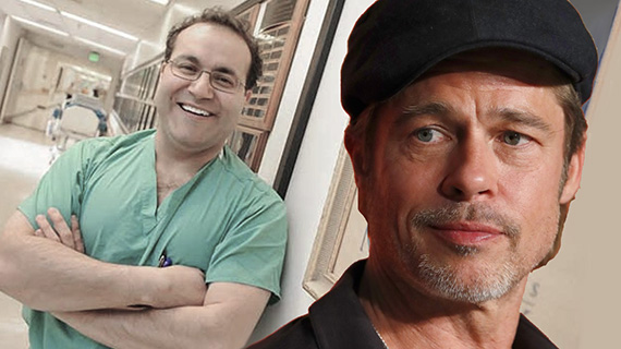 El doctor Quiñones y Brad Pitt