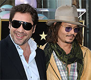 Javier Bardem y Johnny Depp