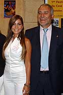 Adriana Fonseca con el alcalde