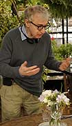 Woody Allen, en el rodaje de su nuevo film londinense