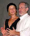 Spielberg, con su mujer, en La Habana