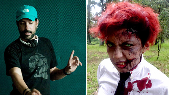 Chava Cartas y una zombi mexicana