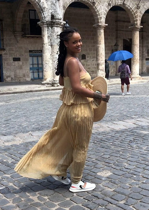 Rihanna, en La Habana