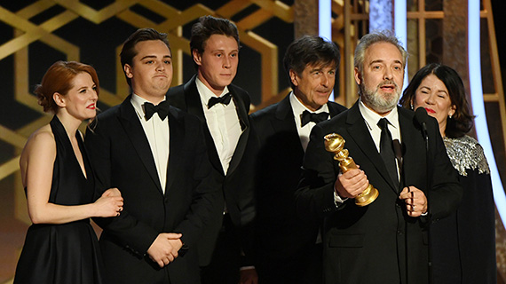 Sam Mendes agradece los Globos a "1917"