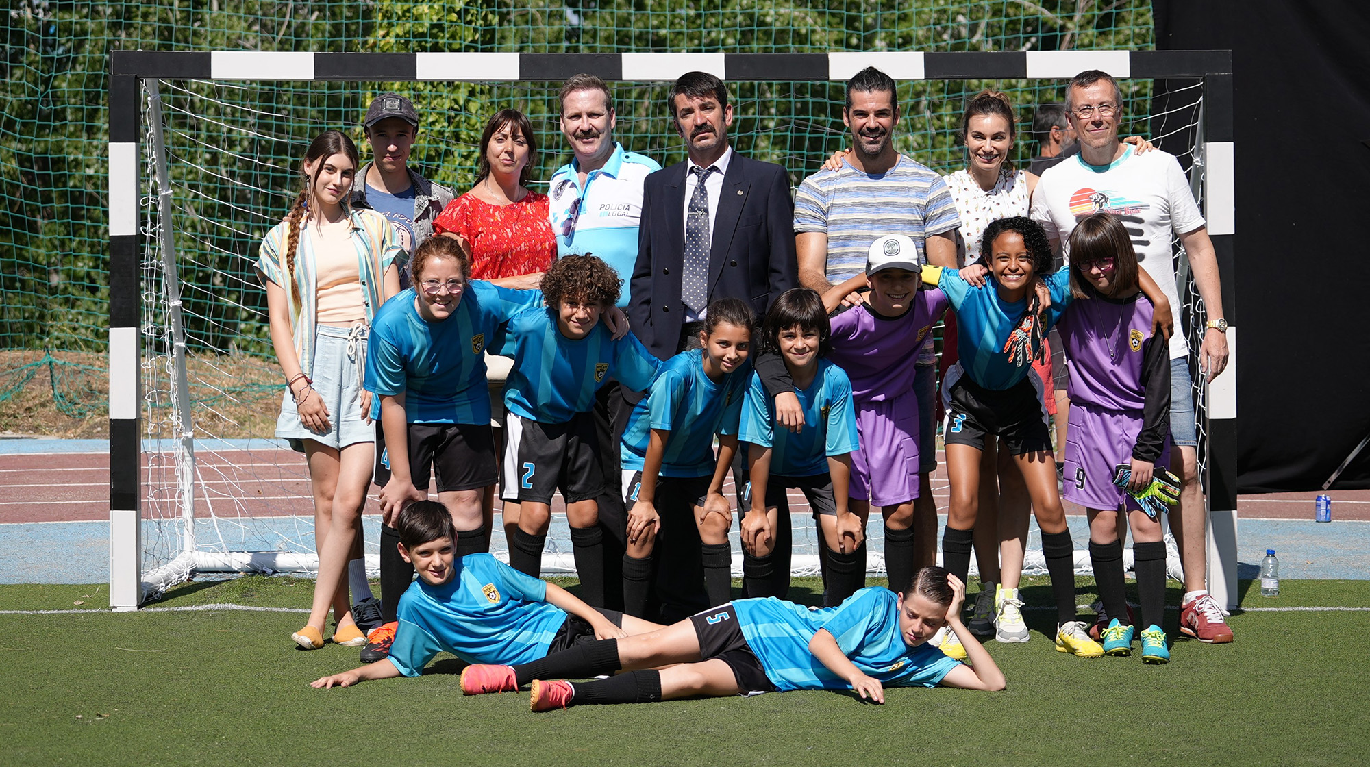 El equipo de "Los futbolísimos y el misterio del tesoro pirata"