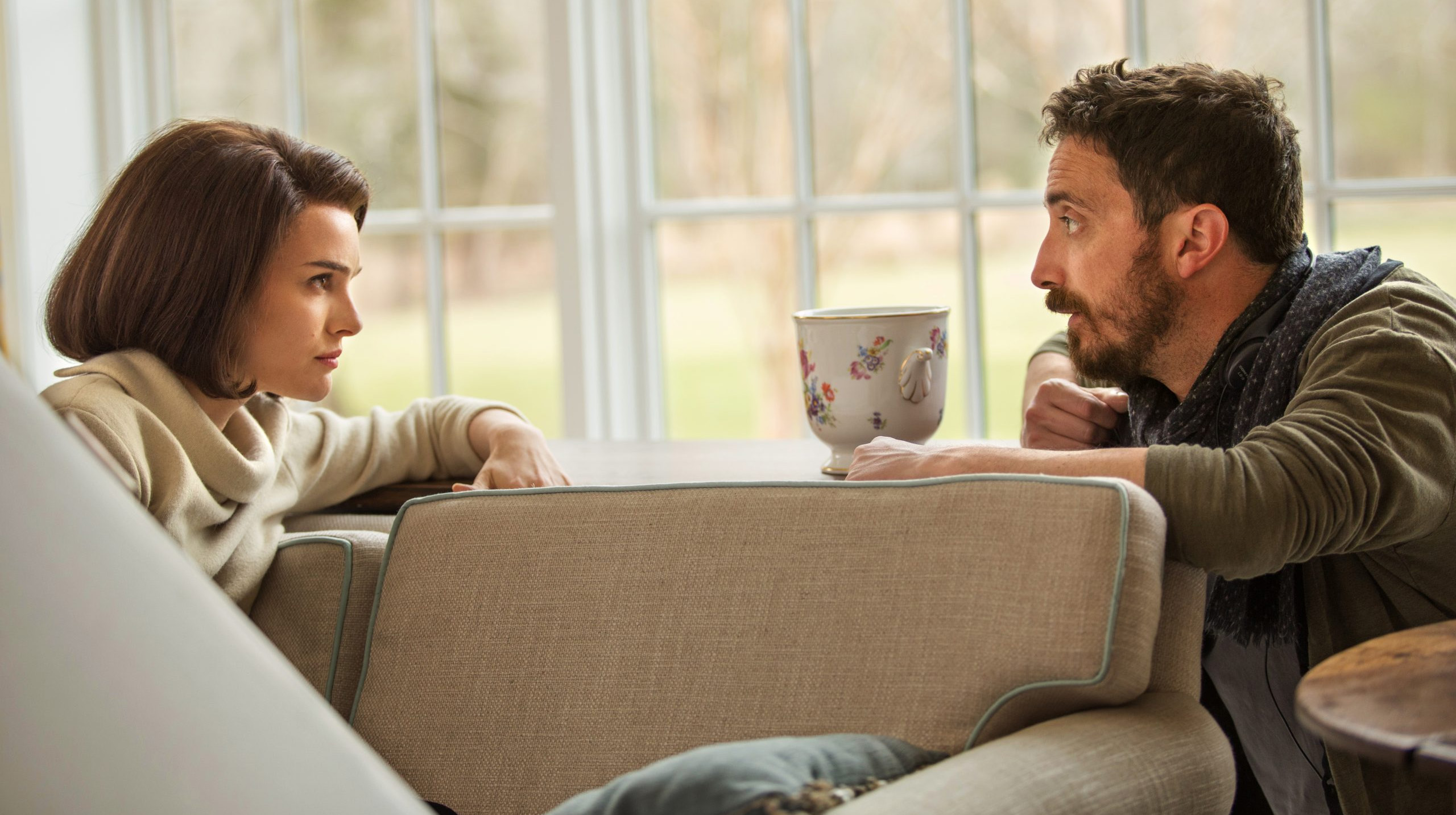 Portman y Larraín, rodando "Jackie"