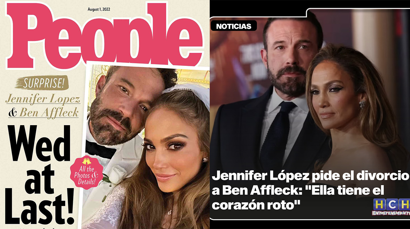 La boda y el divorcio, portada en los medios