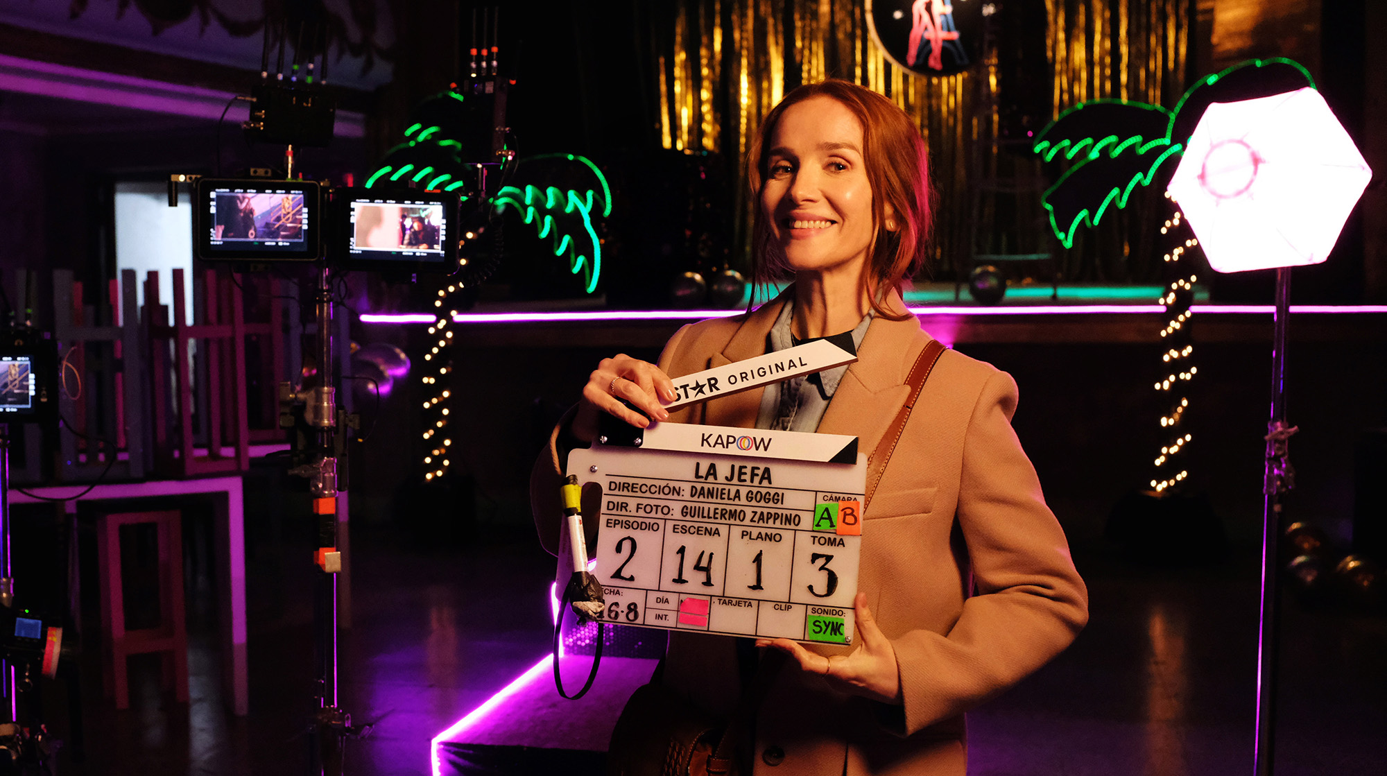 Natalia Oreiro filma "La jefa… aunque no quiera"