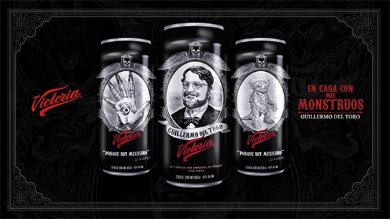 La cerveza Victoria con la iconografía de Del Toro