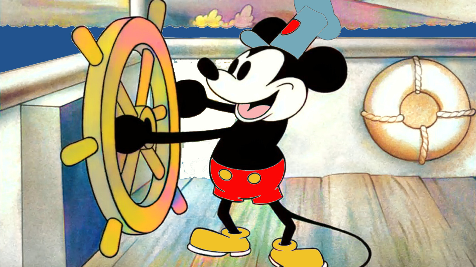 El Mickey de "Steamboat Willie" 