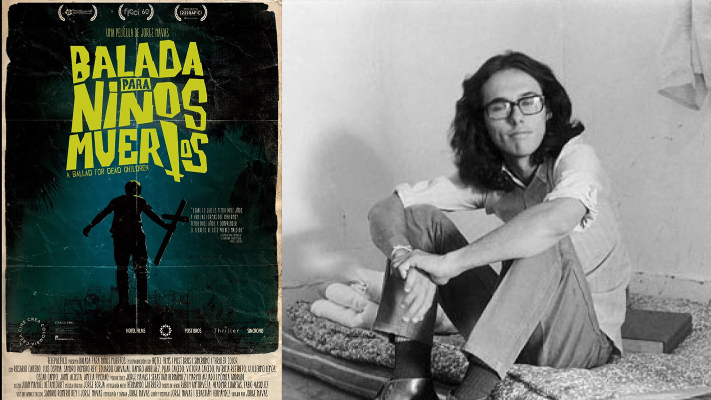 Cartel del documental y Andrés Caicedo