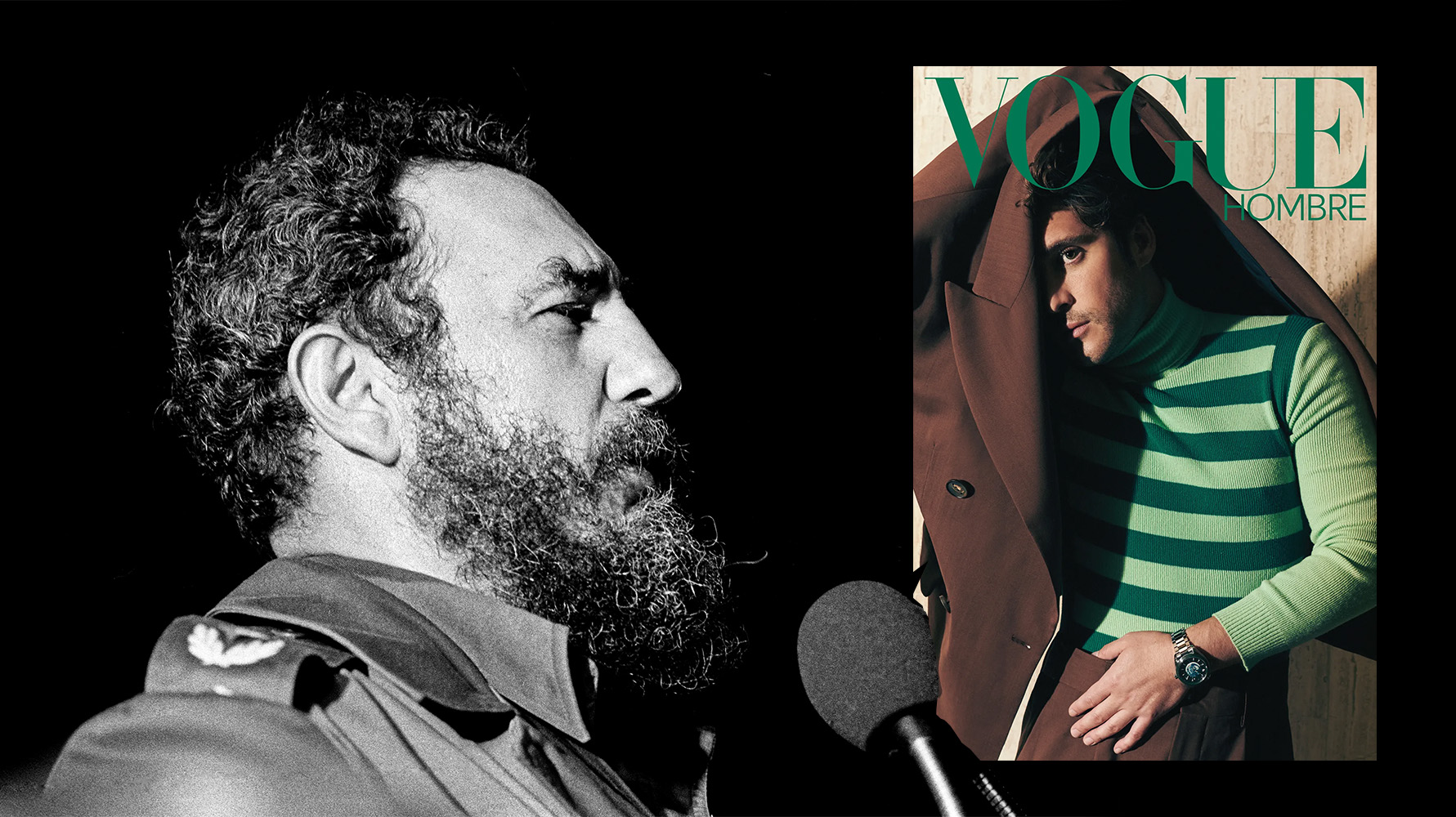 Castro y Diego Boneta en Vogue