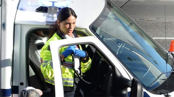 Eiza González, en "Ambulance"