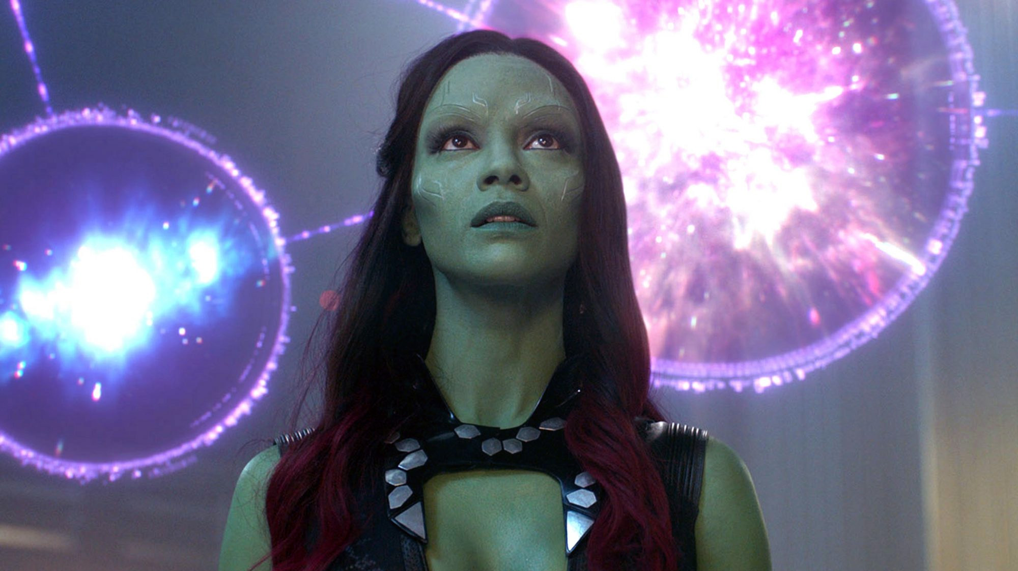 Zoe Saldaña, en la saga "Guardianes de la galaxia"