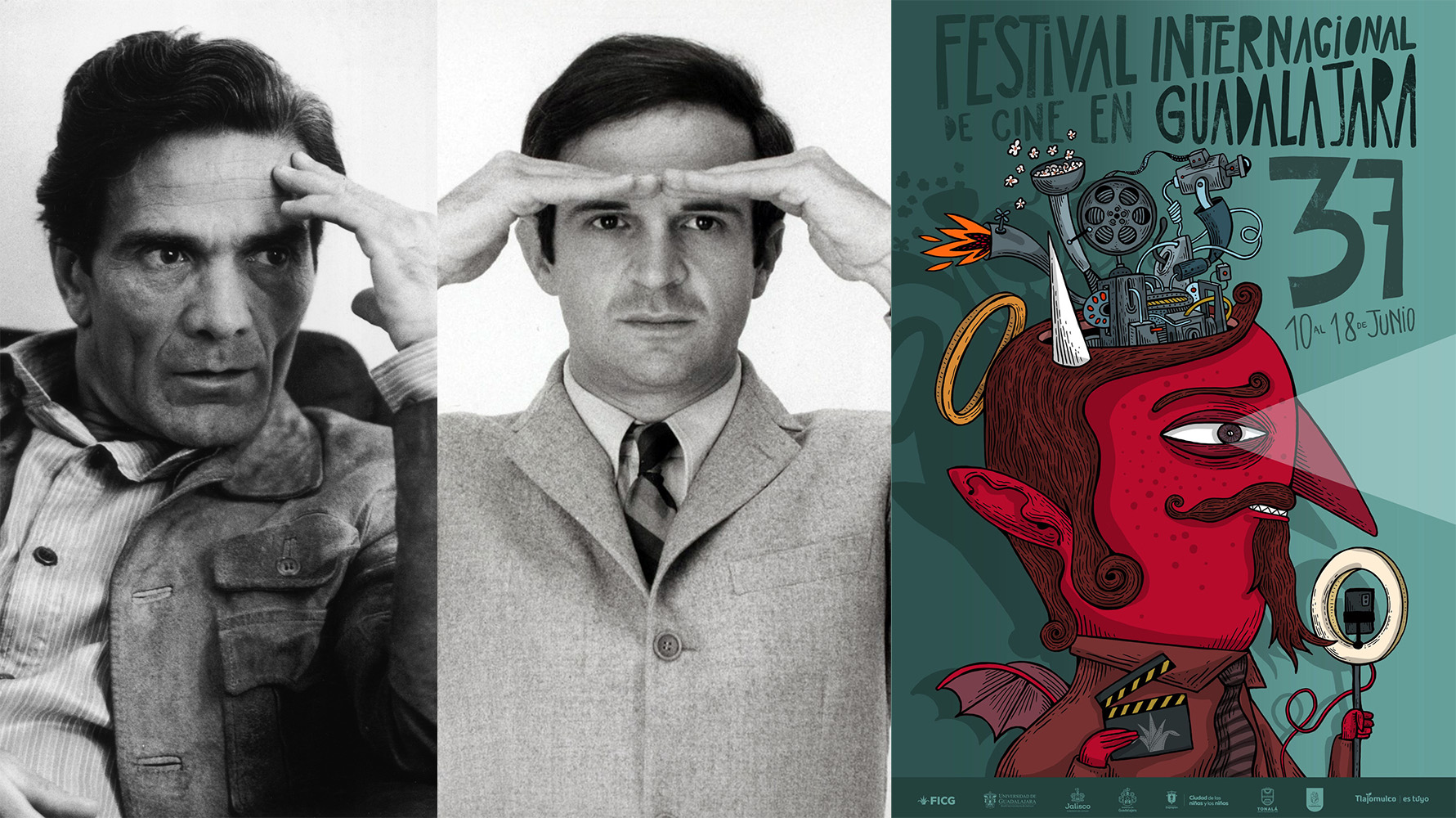 Pasolini, Truffaut y cartel de Guadalajara