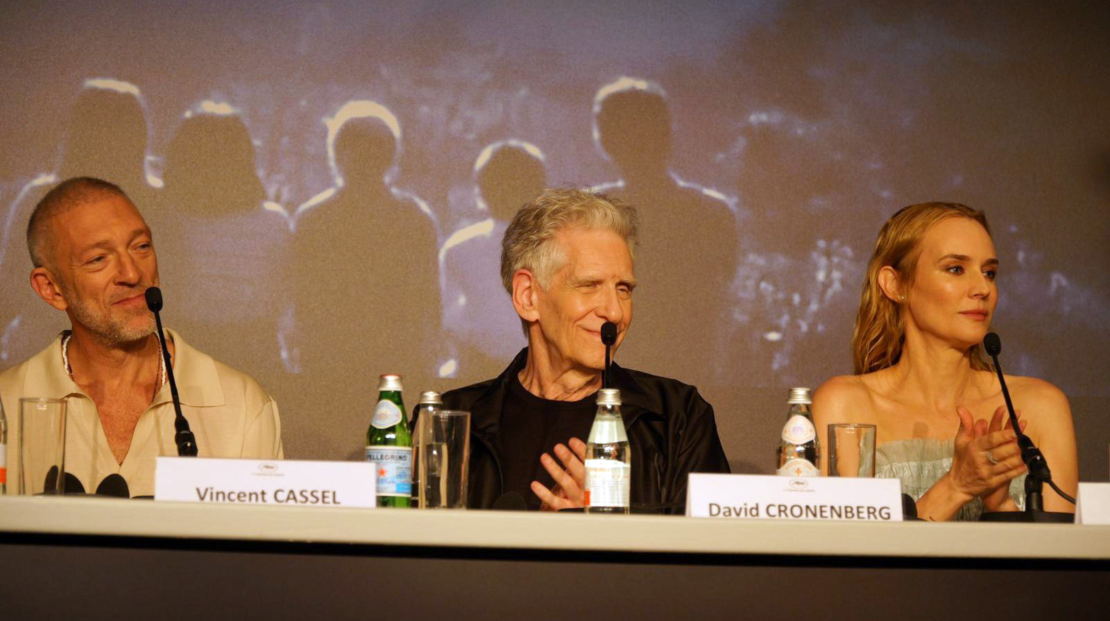Cronenberg, entre Vincent Cassel y Diane Kruger (MD)