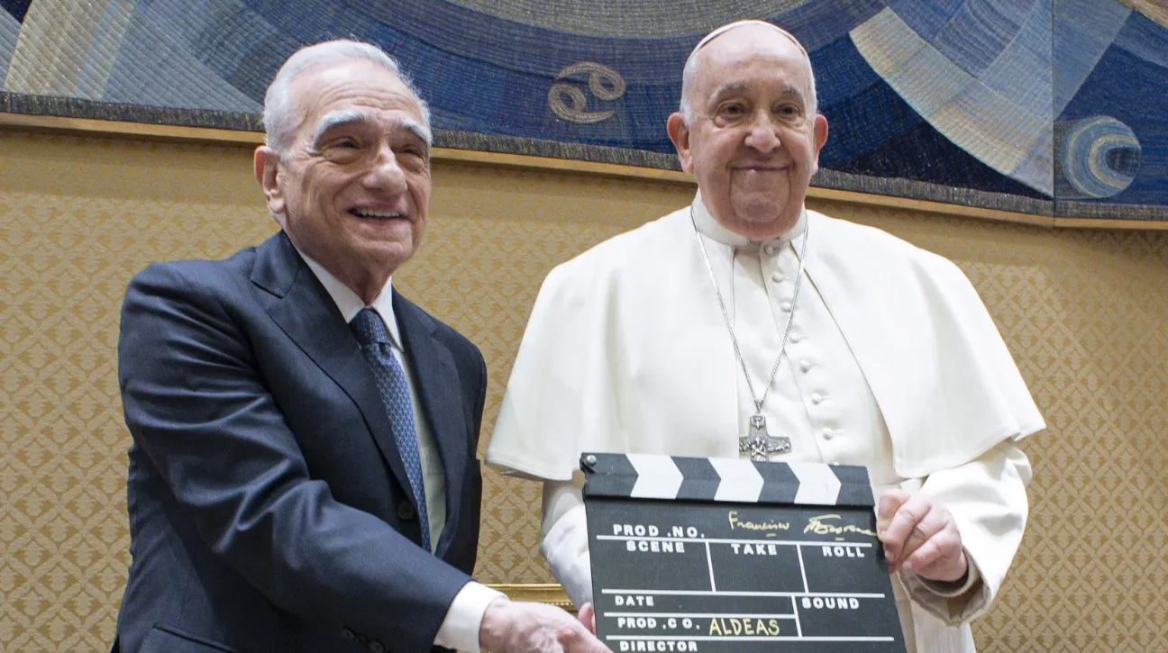 Scorsese con el difunto Papa Scorsese con el difunto Papa