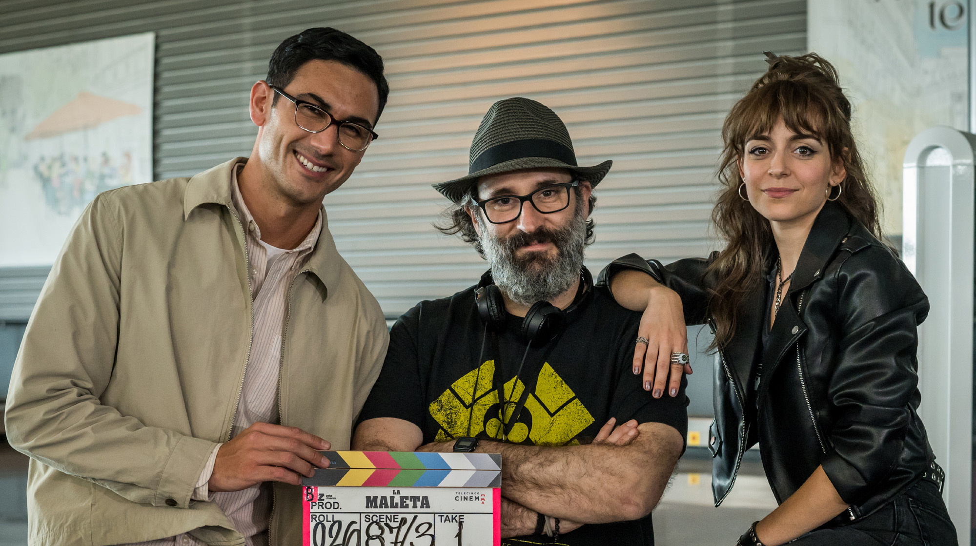 Speitzer, con el director Carlos Therón y Lucía Caraballo Speitzer, con el director Carlos Therón y Lucía Caraballo