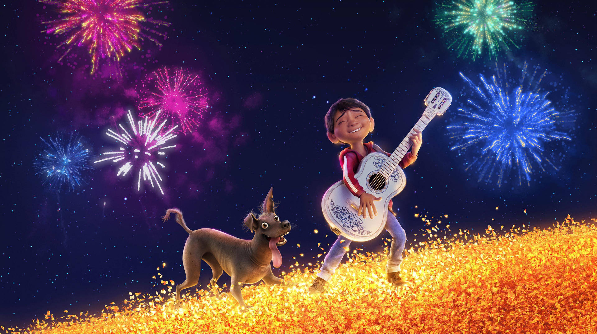 Dante y Miguel, en "Coco"