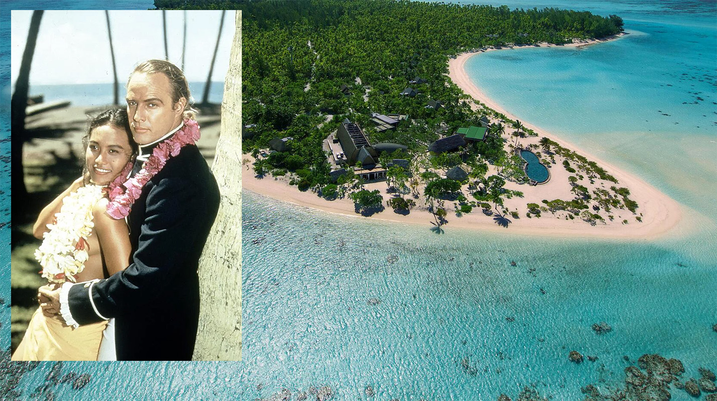 Brando, con Tarita Teriipaia, y su isla polinesia Brando, con Tarita Teriipaia, y su isla polinesia