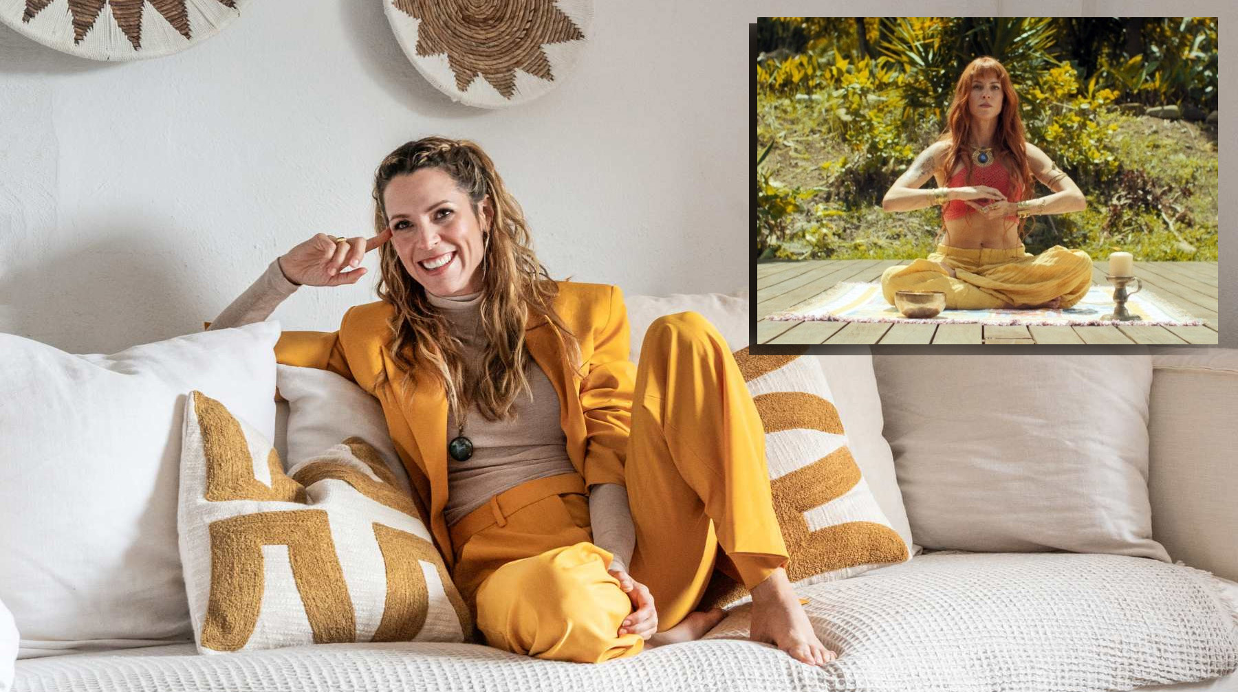 Maggie Civantos y un plano de su película Maggie Civantos y un plano de su película