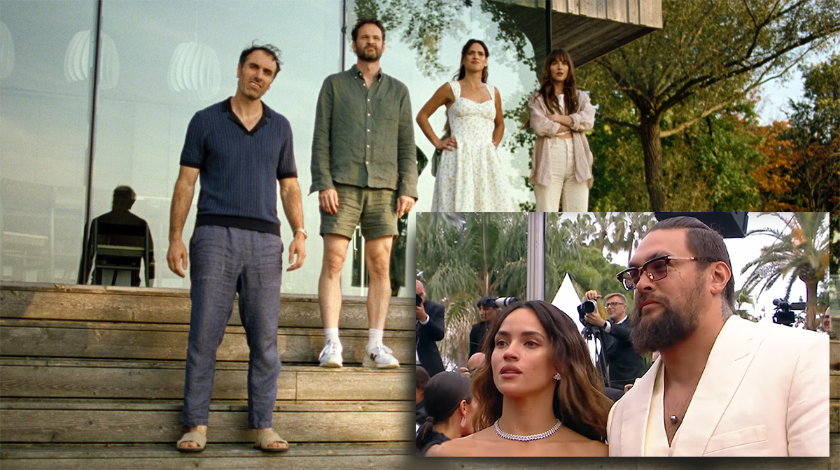 "Splitsville", Adria Arjona y Jason Mamoa "Splitsville", Adria Arjona y Jason Mamoa
