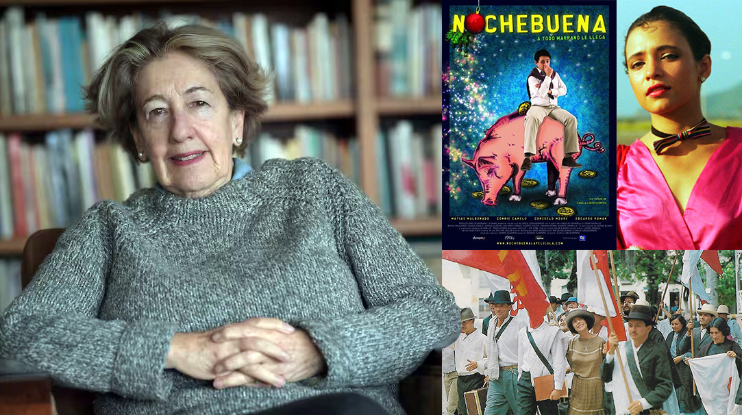 Loboguerrero y tres de sus films Loboguerrero y tres de sus films