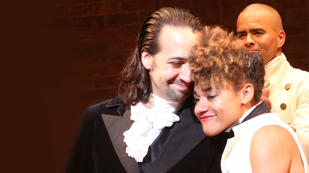 Miranda y DeBose, en "Hamilton" Miranda y DeBose, en "Hamilton"