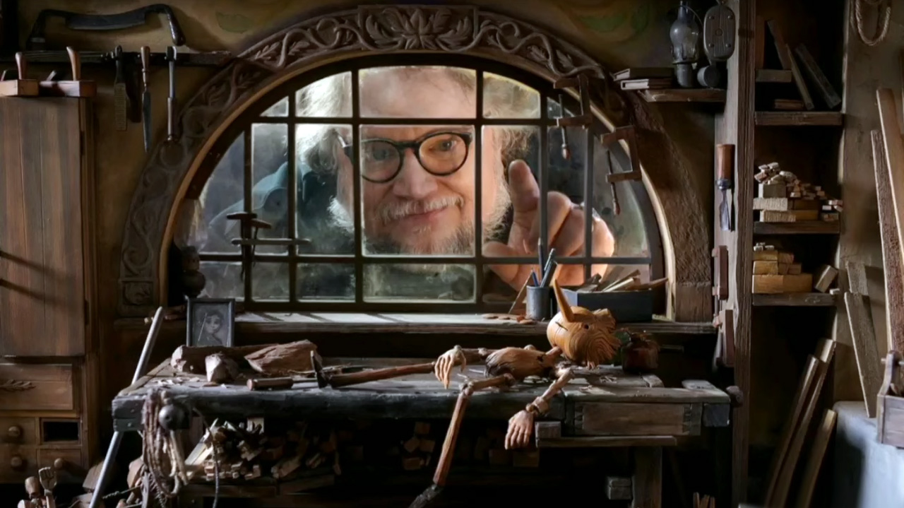 Guillermo del Toro filmando su "Pinocchio"