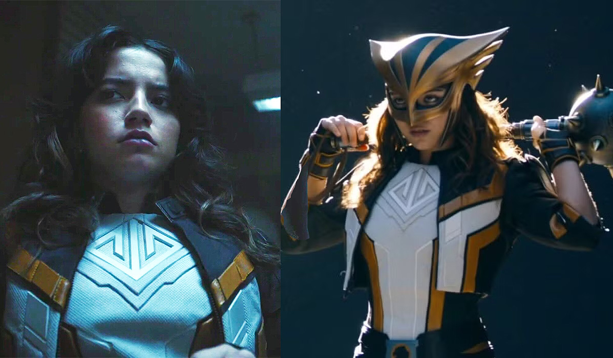 Isabela Merced, como Hawkgirl Isabela Merced, como Hawkgirl