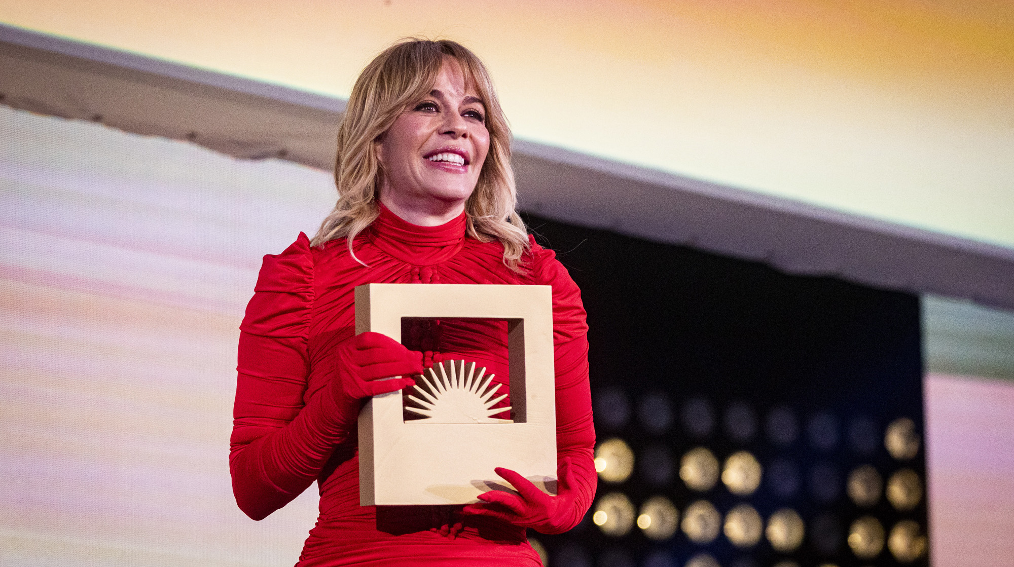 María Adánez, con su premio