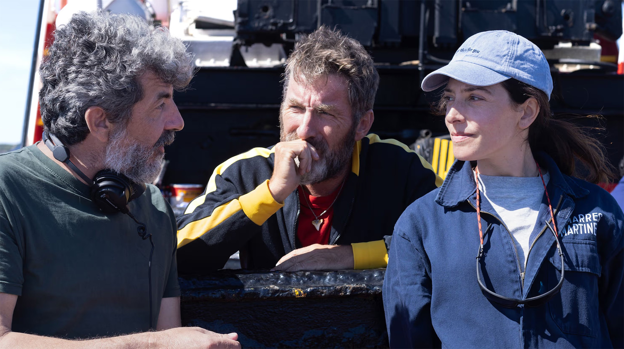 Rodriguez, con Antonio de la Torre y Bárbara Lennie