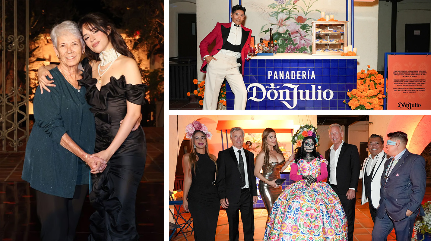 Camila y su abuelita, Carlos Eric López y el ambiente de la gala Día de Muertos (G.I.-The Dia De Muertos Gala)