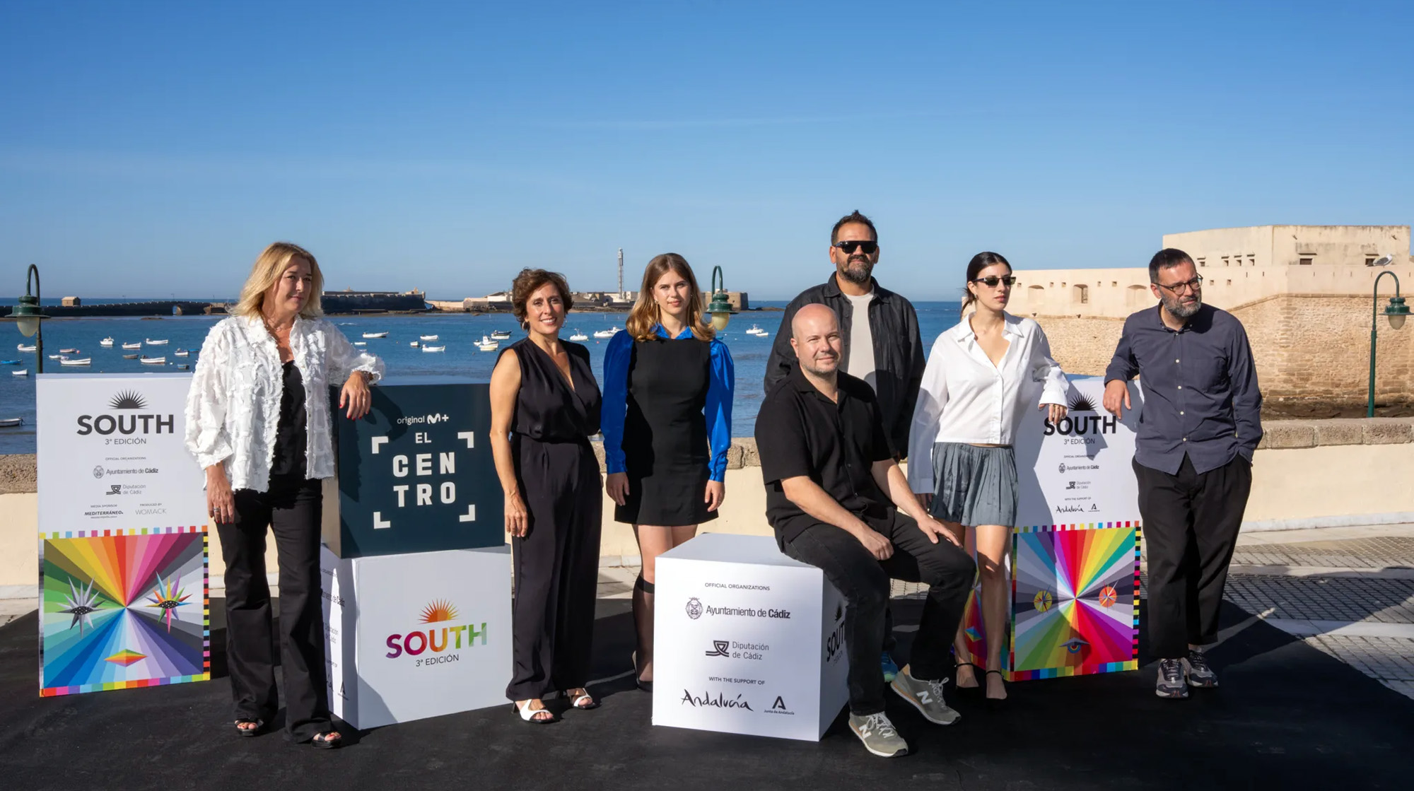 El equipo de "El centro", en Cádiz El equipo de "El centro", en Cádiz