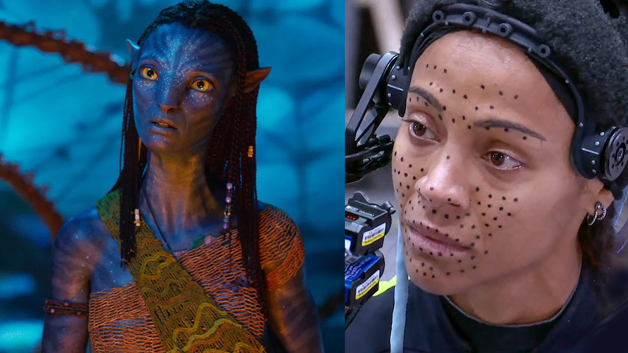 Zoe Saldaña y su personaje en "Avatar" Zoe Saldaña y su personaje en "Avatar"