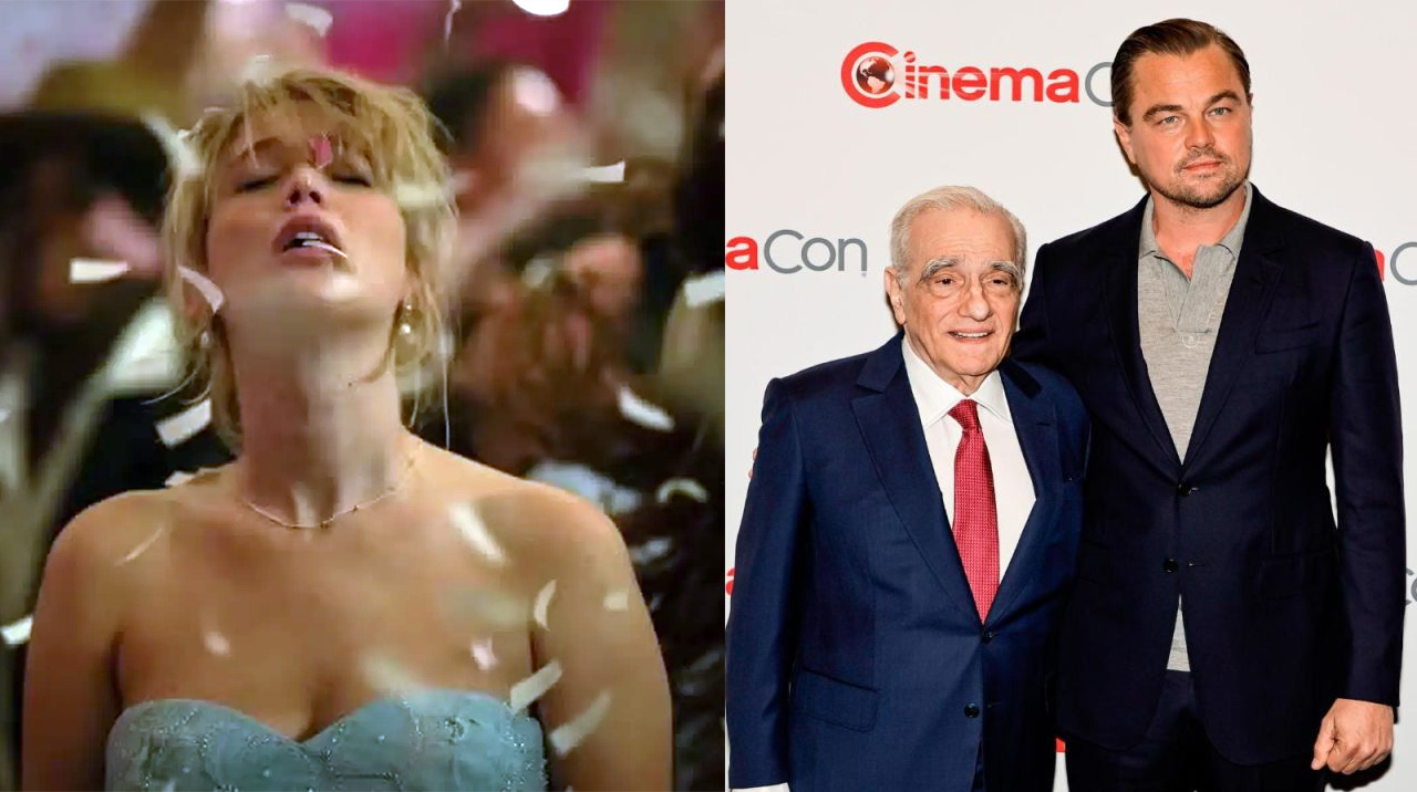 Lawrence, Scorsese y DiCaprio