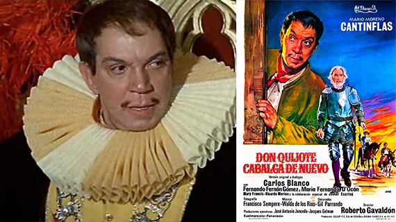 Cantinflas, en "Don Quijote cabalga de nuevo"