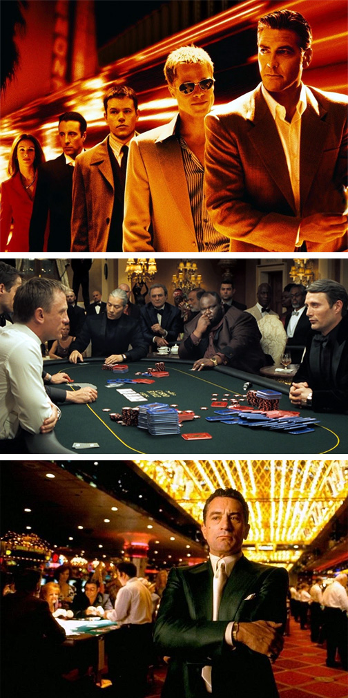 Tres películas en torno a los casinos