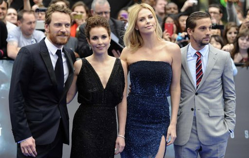 Michael Fassbender, Noomi Rapace, Charlize Theron y Logan Marshall-Green (Reuters)