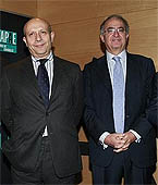 El ministro Wert con Pedro Pérez (FAPAE)