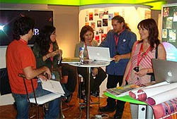 Uno de los stands de Ventana Sur