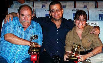 Juan Padrón, Ernesto Daranas y Susana Molina