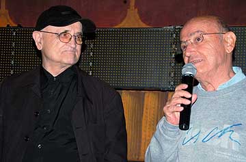 Serge Losique, director del festival, con Theo Angelopoulos