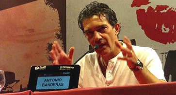 Antonio Banderas, en la Seminci (J.A.)