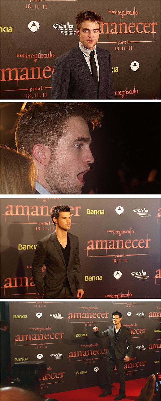 Pattinson t Lautner, este jueves en Barcelona