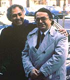 Sergio Berrocal, con el llorado cineasta cubano Pastor Vega
