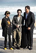 Matthieu Demy, entre Gerarldine Chaplin y Carlos Bardem