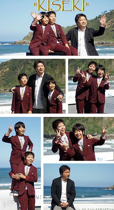 Hirokazu Kore-eda y sus niños protagonistas